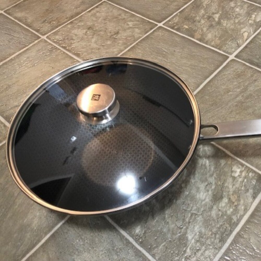 ZWILLING Joy Plus 12-inch Stainless Steel Nonstick Wok with Lid